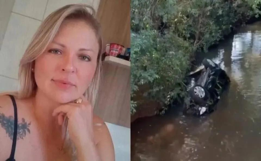 Motorista morre ao perder o controle do carro em curva e cair em rio,no Paraná.